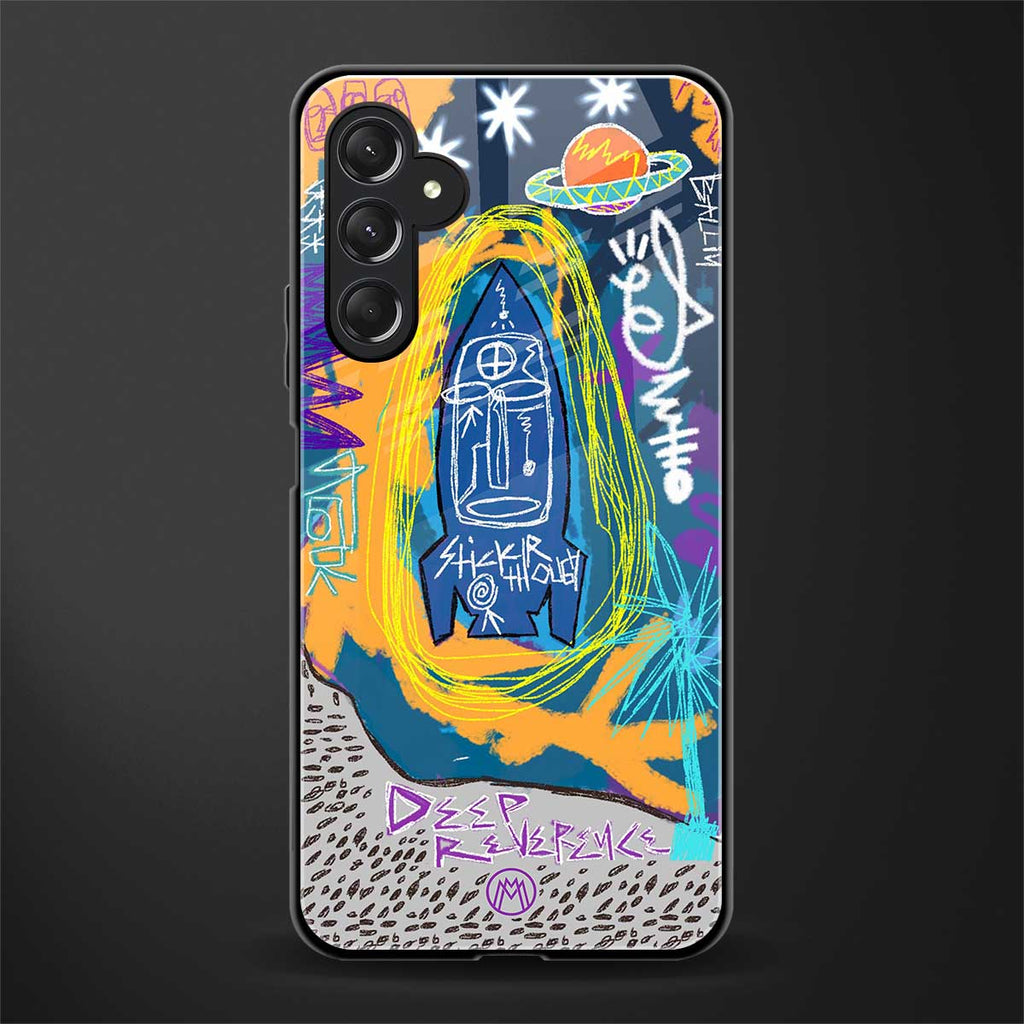 deja vu back phone cover | glass case for samsun galaxy a24 4g