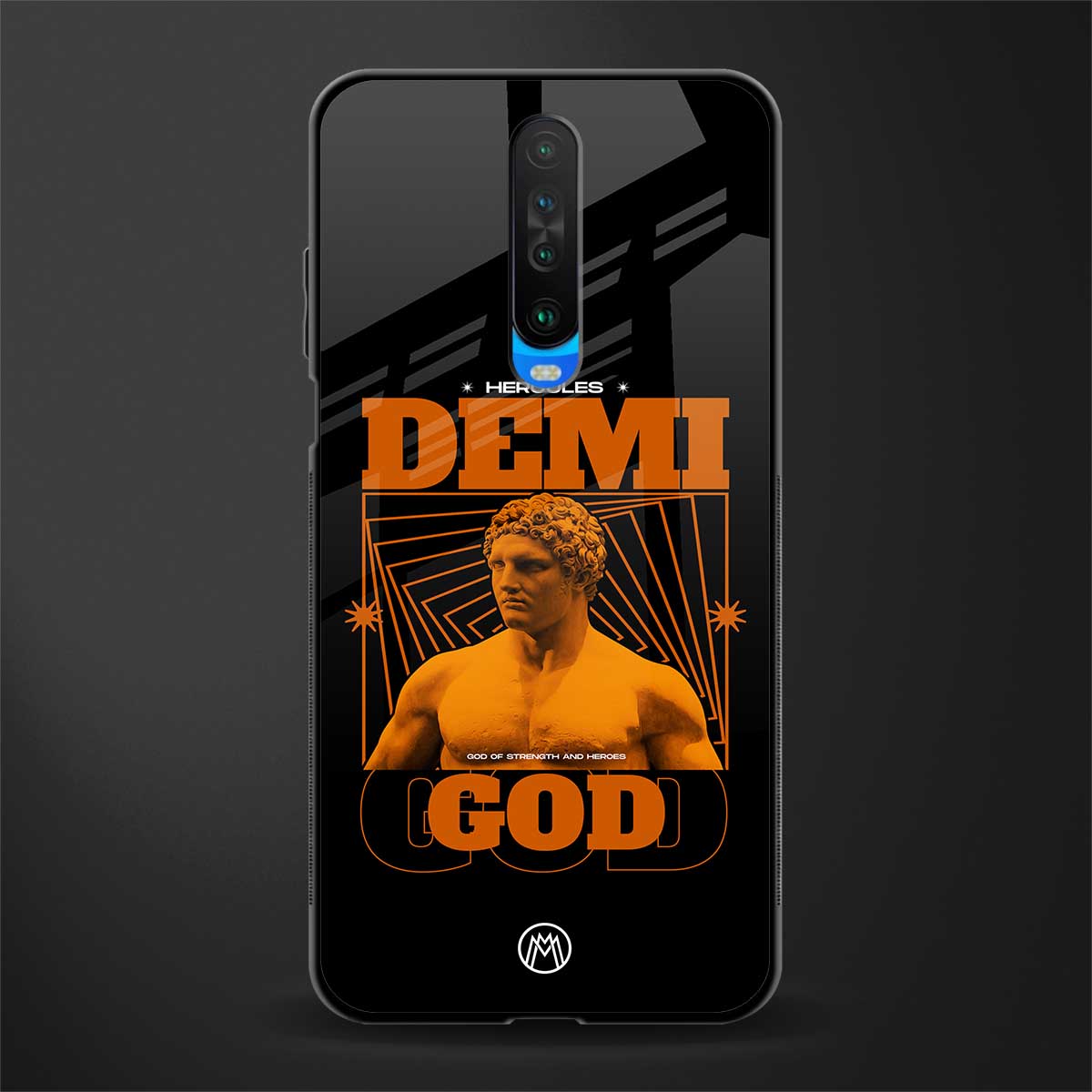 demi god glass case for poco x2 image