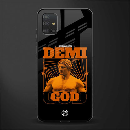 demi god glass case for samsung galaxy a51 image