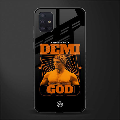 demi god glass case for samsung galaxy a71 image