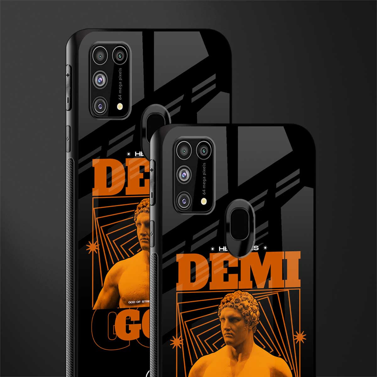 demi god glass case for samsung galaxy m31 image-2