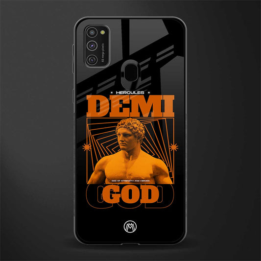 demi god glass case for samsung galaxy m30s image