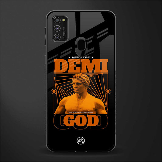 demi god glass case for samsung galaxy m21 image