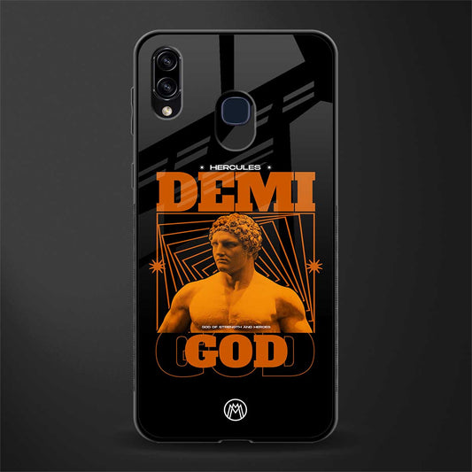 demi god glass case for samsung galaxy a20 image