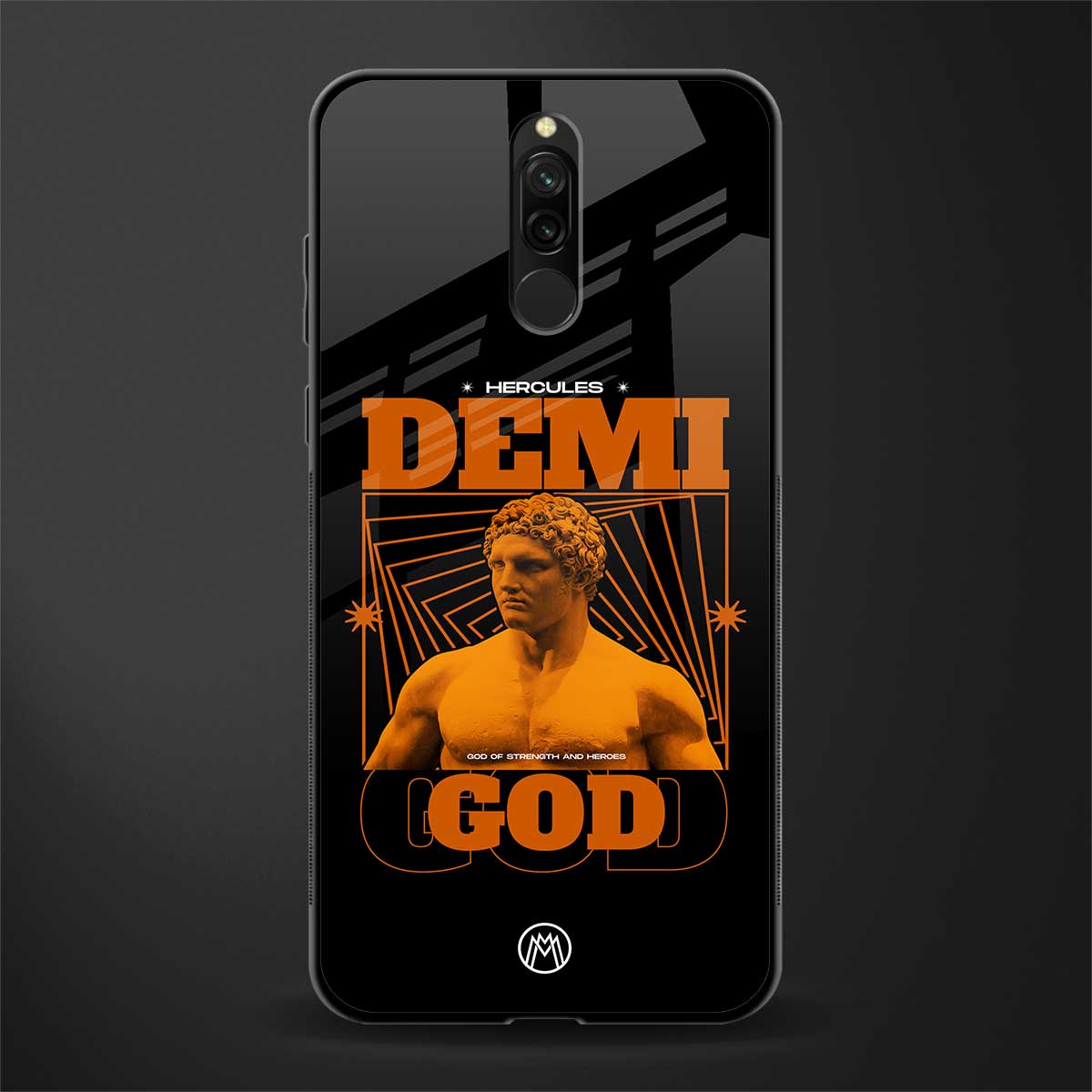 demi god glass case for redmi 8 image