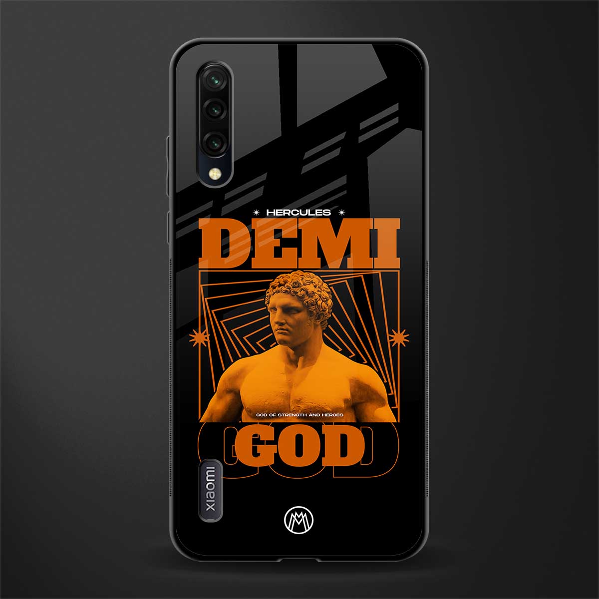 demi god glass case for mi a3 redmi a3 image