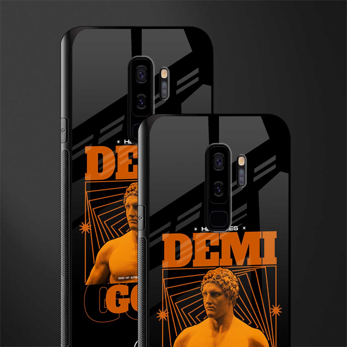 demi god glass case for samsung galaxy s9 plus image-2