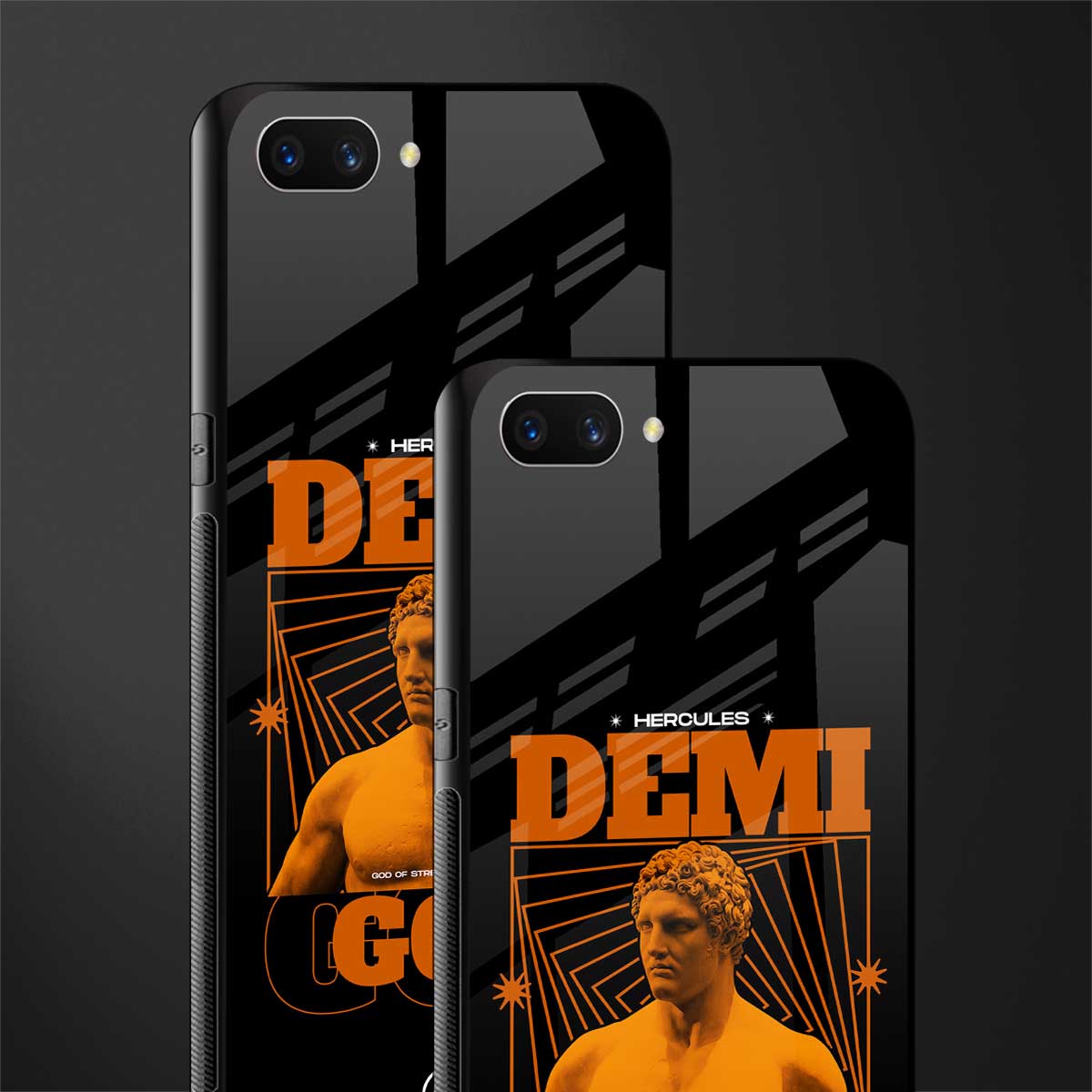 demi god glass case for oppo a3s image-2