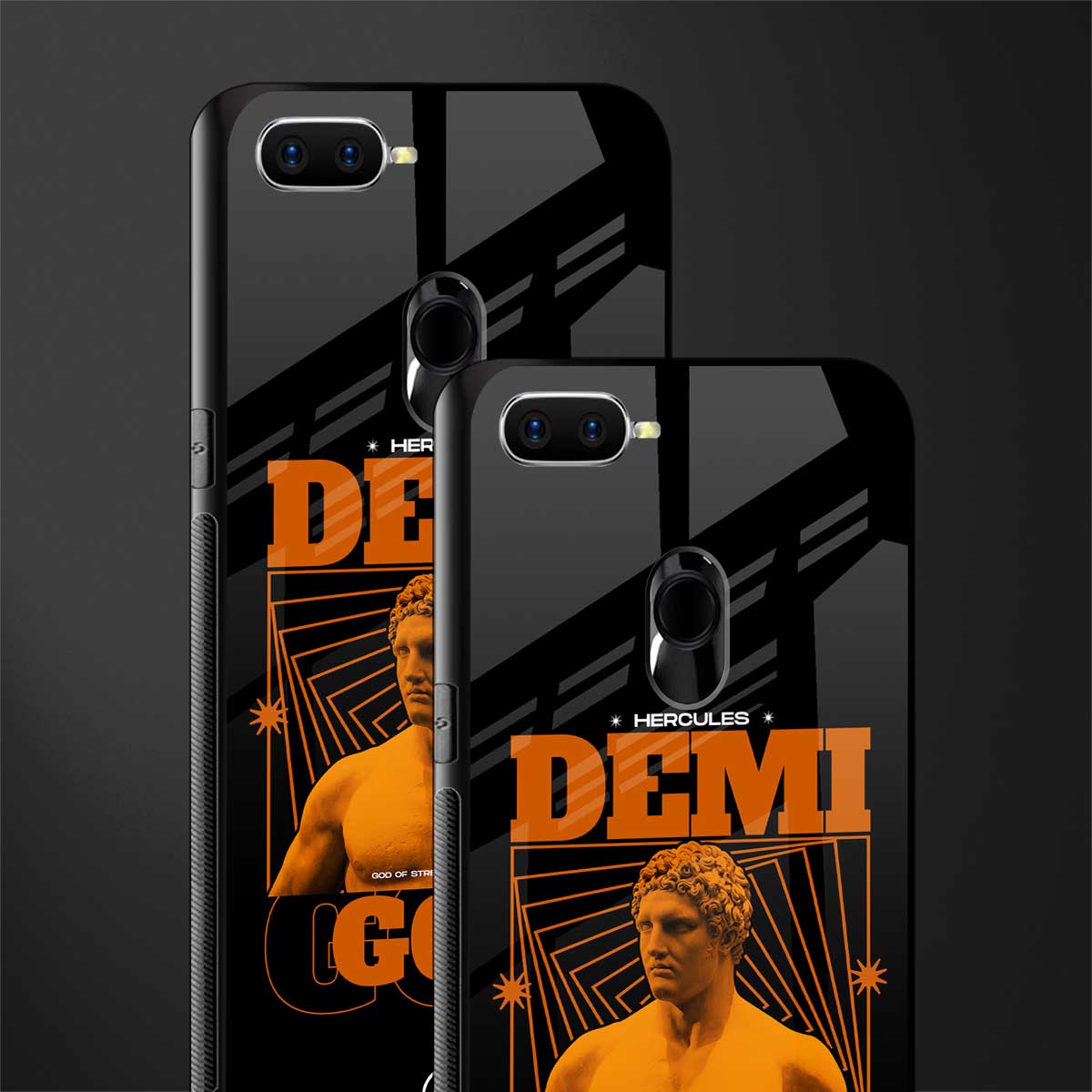 demi god glass case for oppo a7 image-2