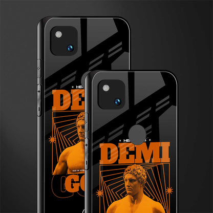 demi god back phone cover | glass case for google pixel 4a 4g