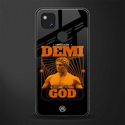 demi god back phone cover | glass case for google pixel 4a 4g