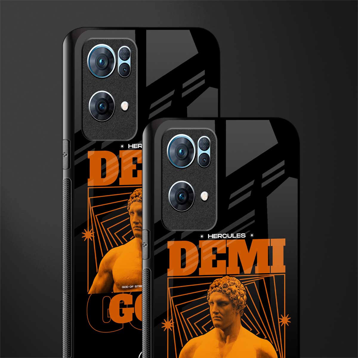 demi god glass case for oppo reno7 pro 5g image-2