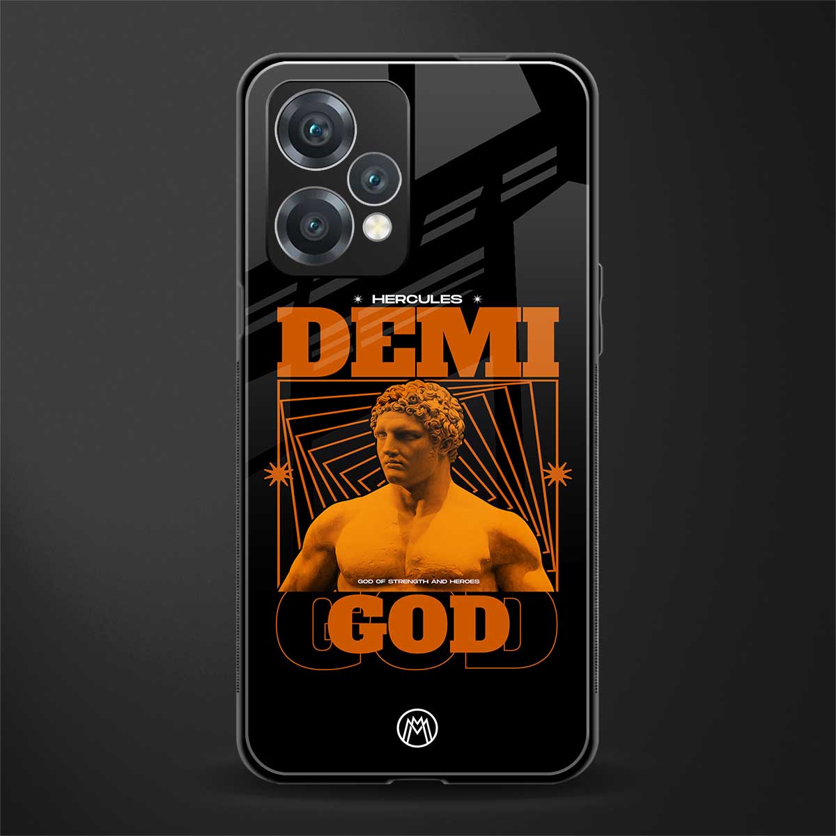 demi god back phone cover | glass case for realme 9 pro 5g