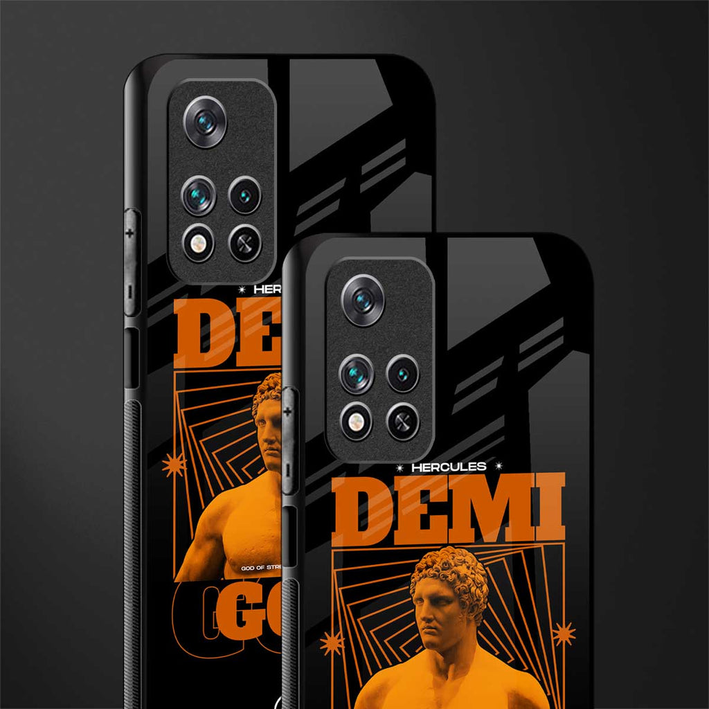 demi god glass case for xiaomi 11i 5g image-2