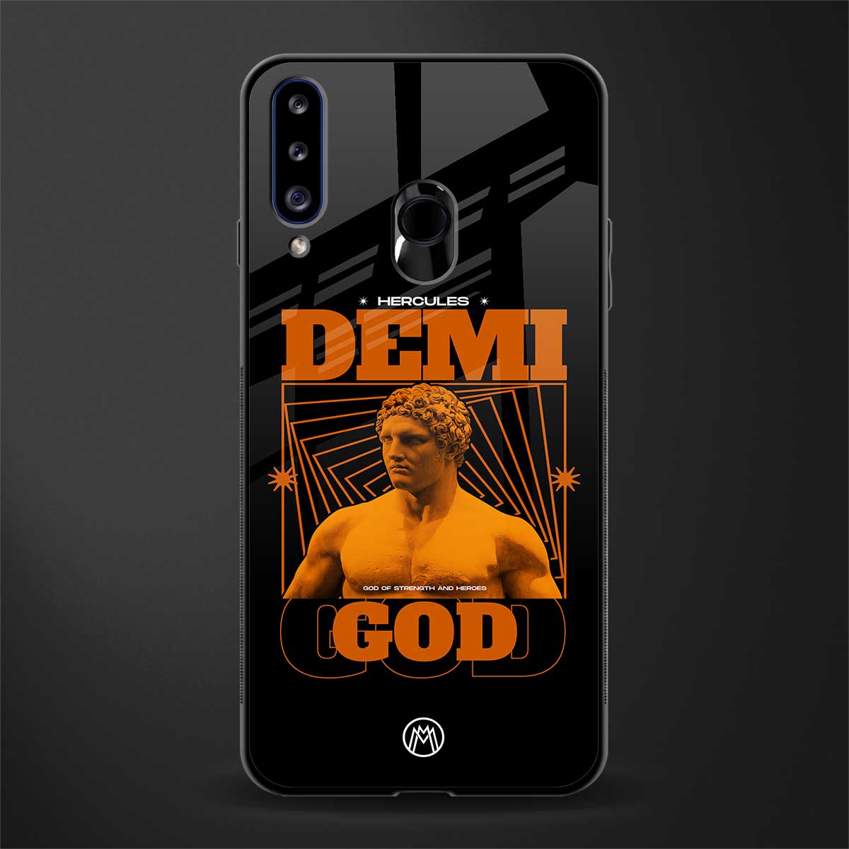 demi god glass case for samsung galaxy a20s image
