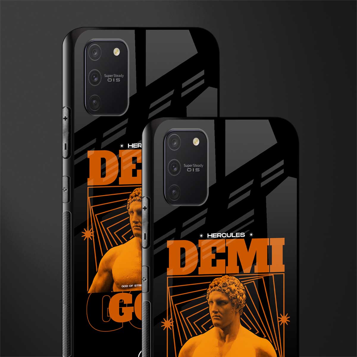 demi god glass case for samsung galaxy a91 image-2
