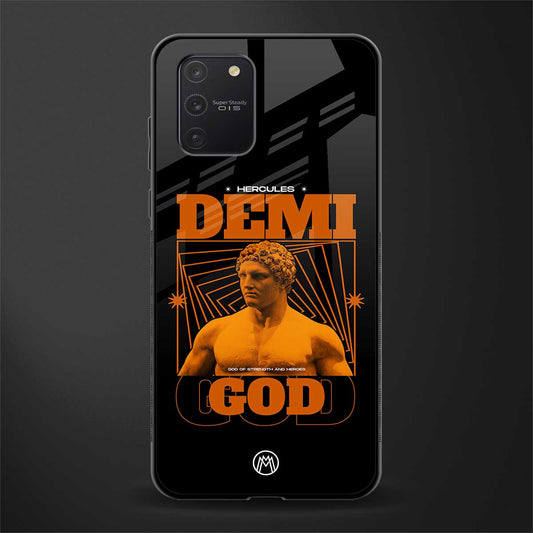 demi god glass case for samsung galaxy a91 image
