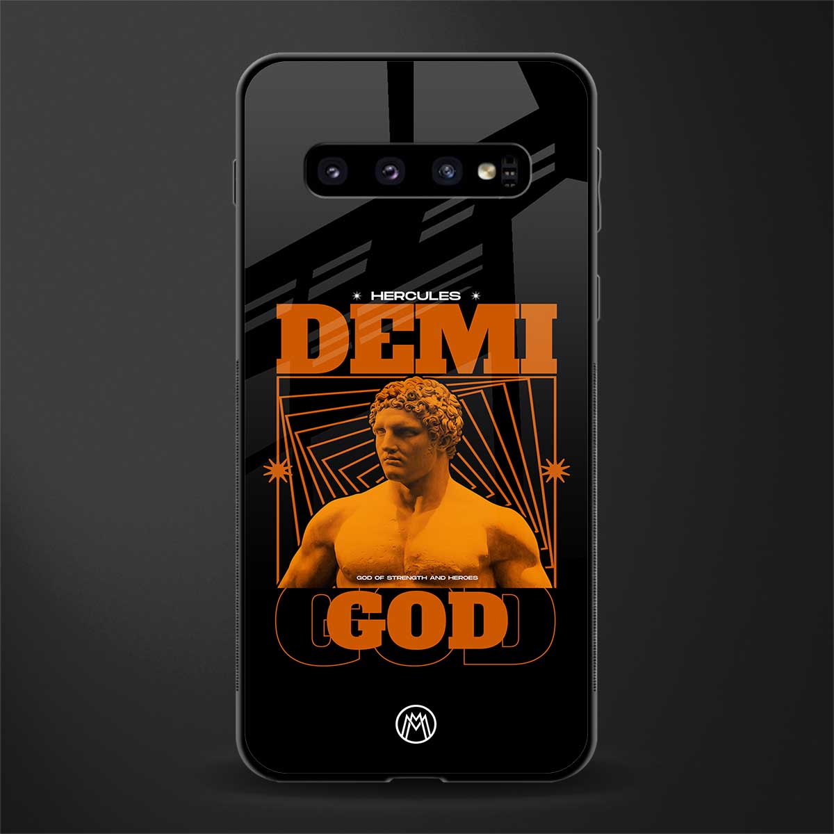 demi god glass case for samsung galaxy s10 image