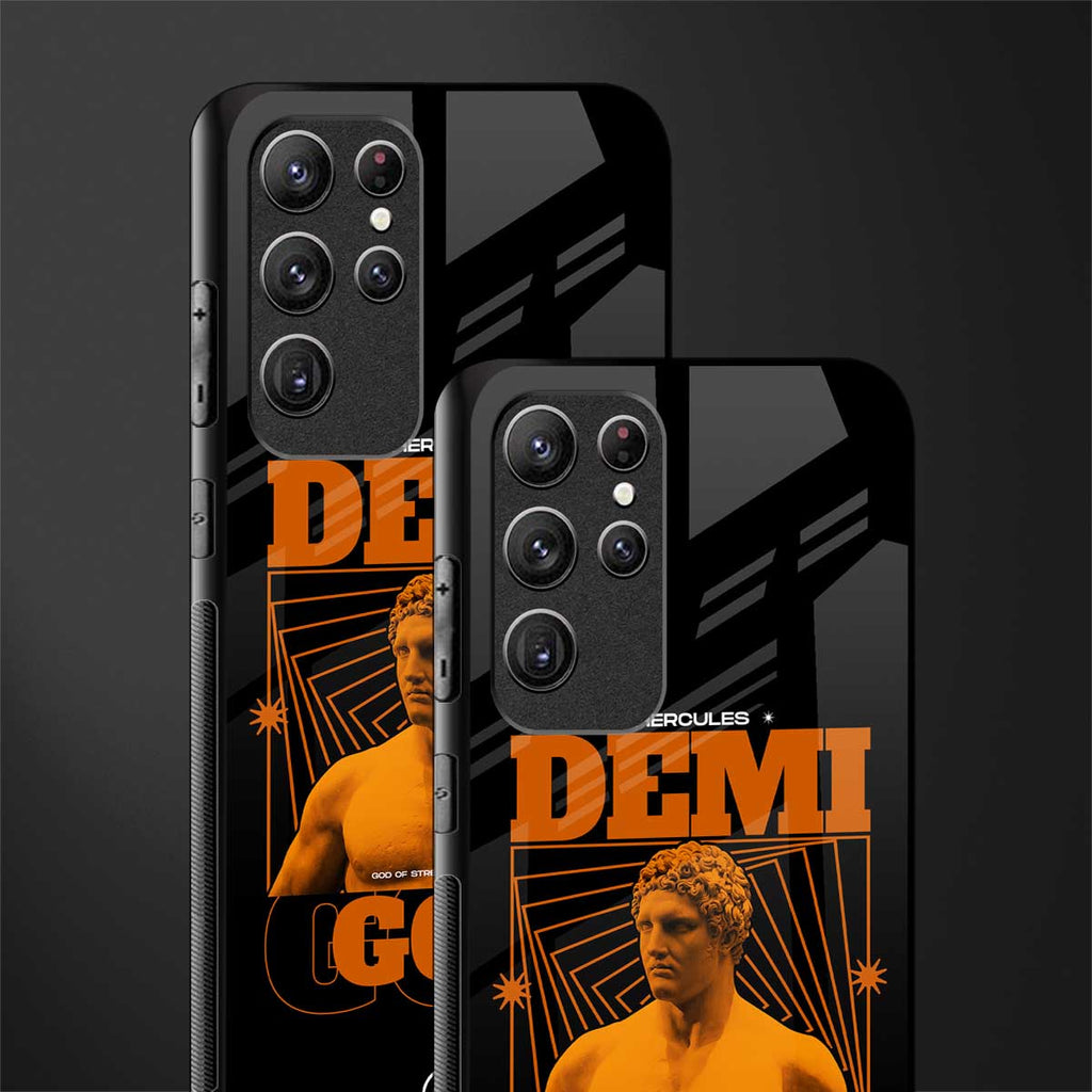 demi god glass case for samsung galaxy s21 ultra image-2