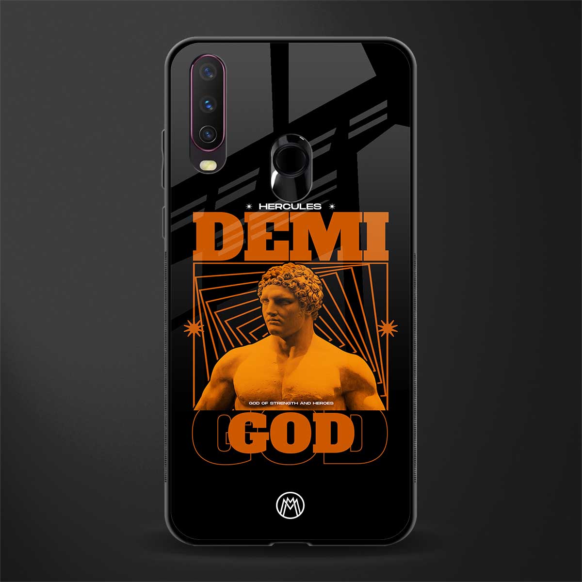 demi god glass case for vivo y17 image