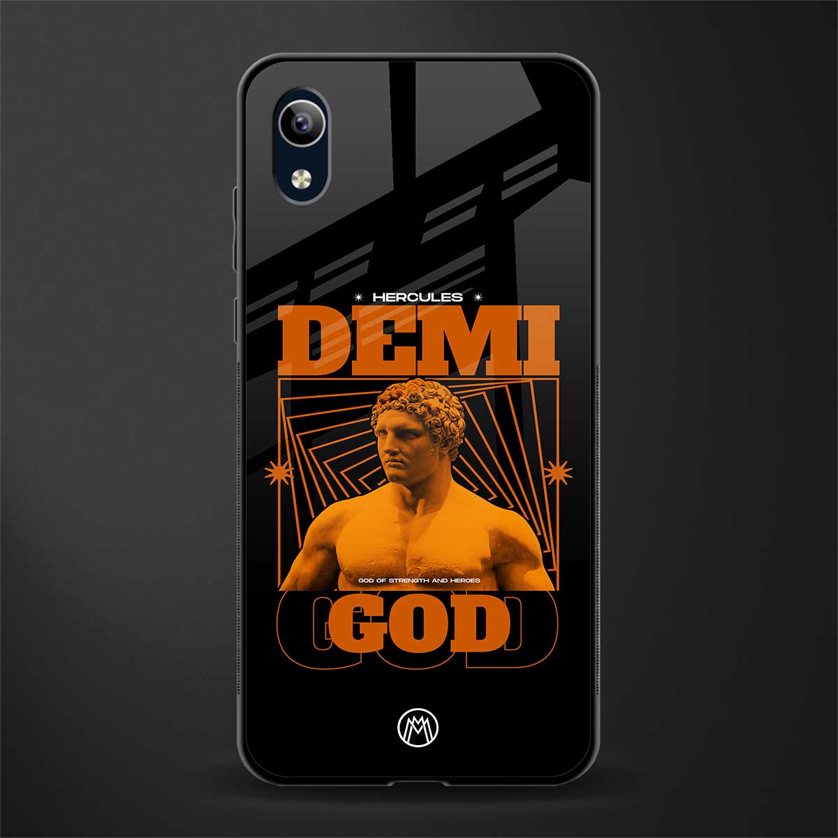 demi god glass case for vivo y1s without fingerprint image