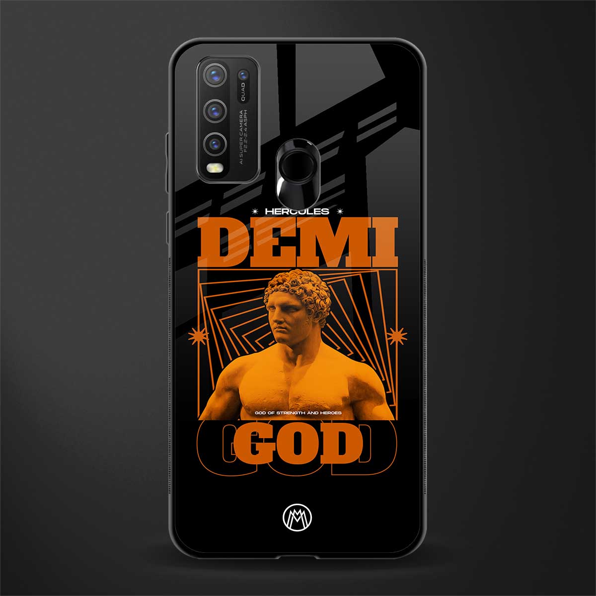 demi god glass case for vivo y50 image
