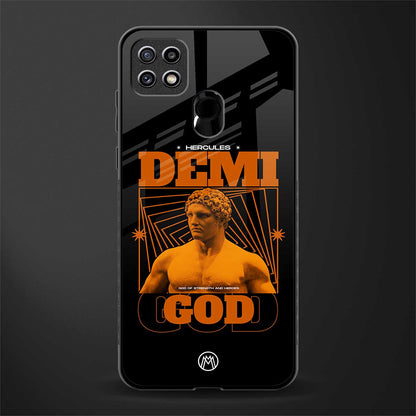 demi god glass case for oppo a15 image