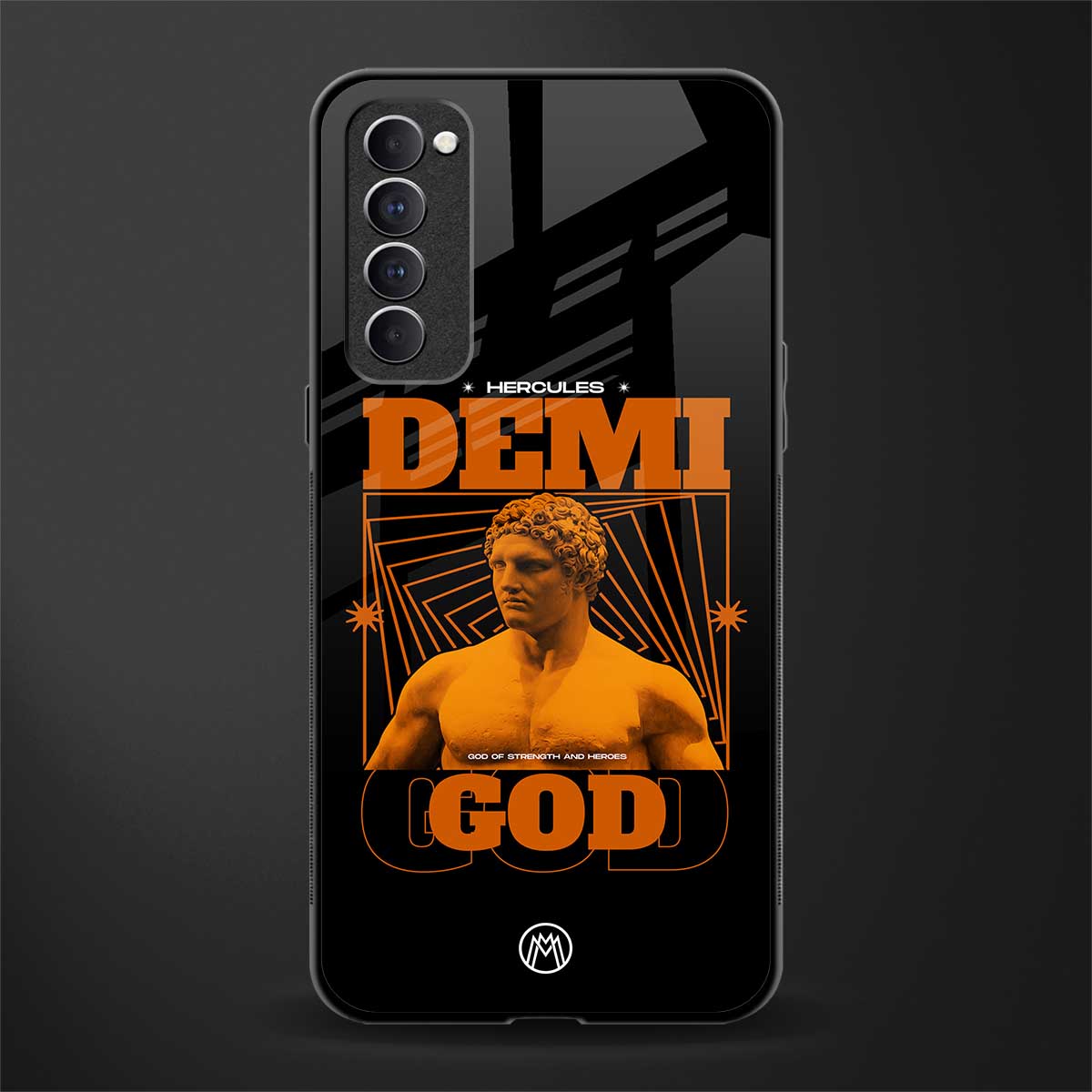 demi god glass case for oppo reno 4 pro image