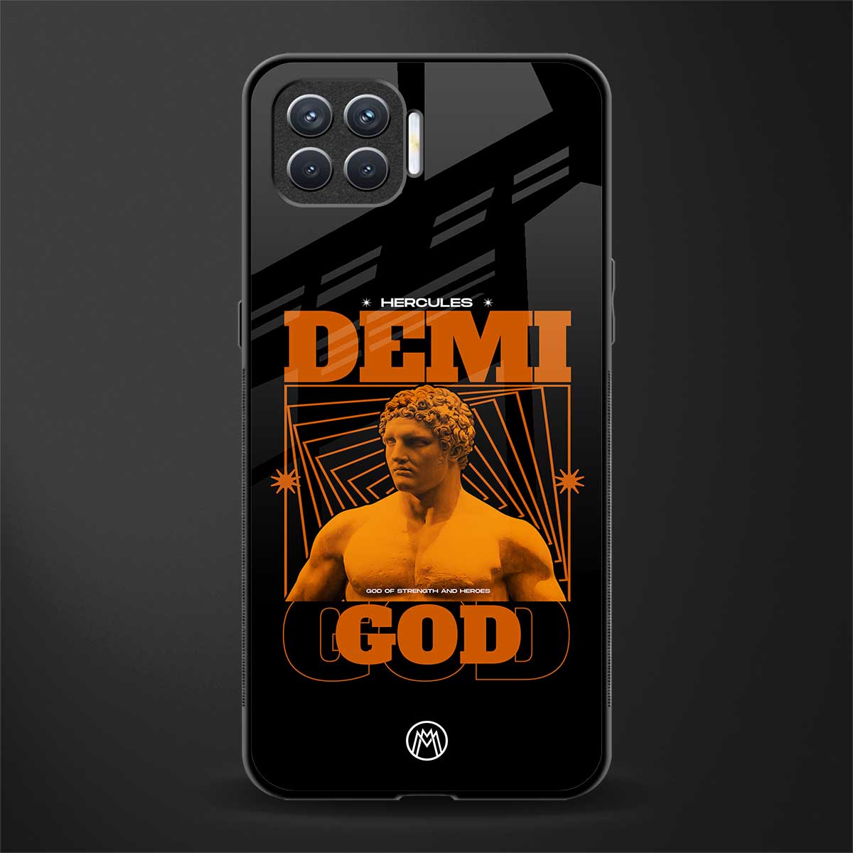 demi god glass case for oppo f17 pro image