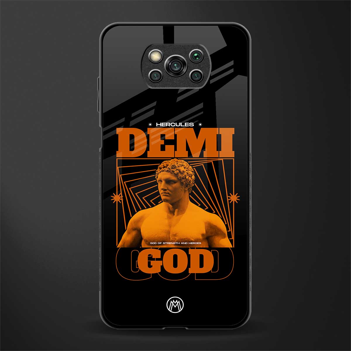 demi god glass case for poco x3 image