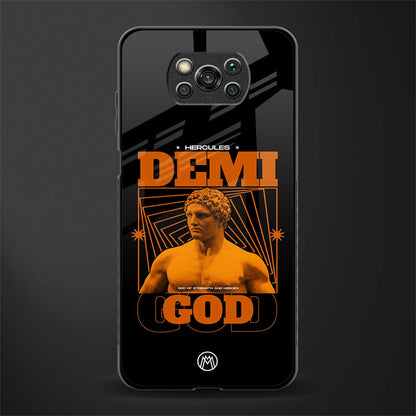 demi god glass case for poco x3 image