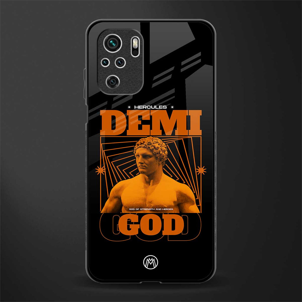 demi god glass case for redmi note 10 image