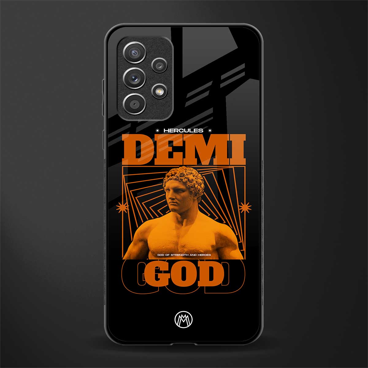 demi god glass case for samsung galaxy a52 image
