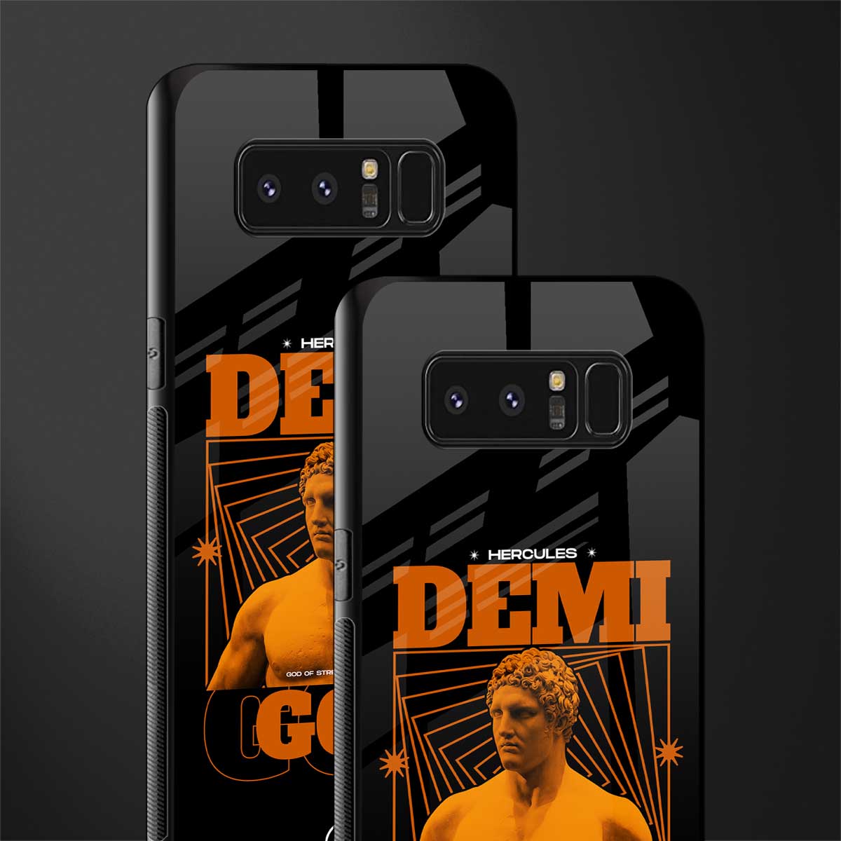 demi god glass case for samsung galaxy note 8 image-2