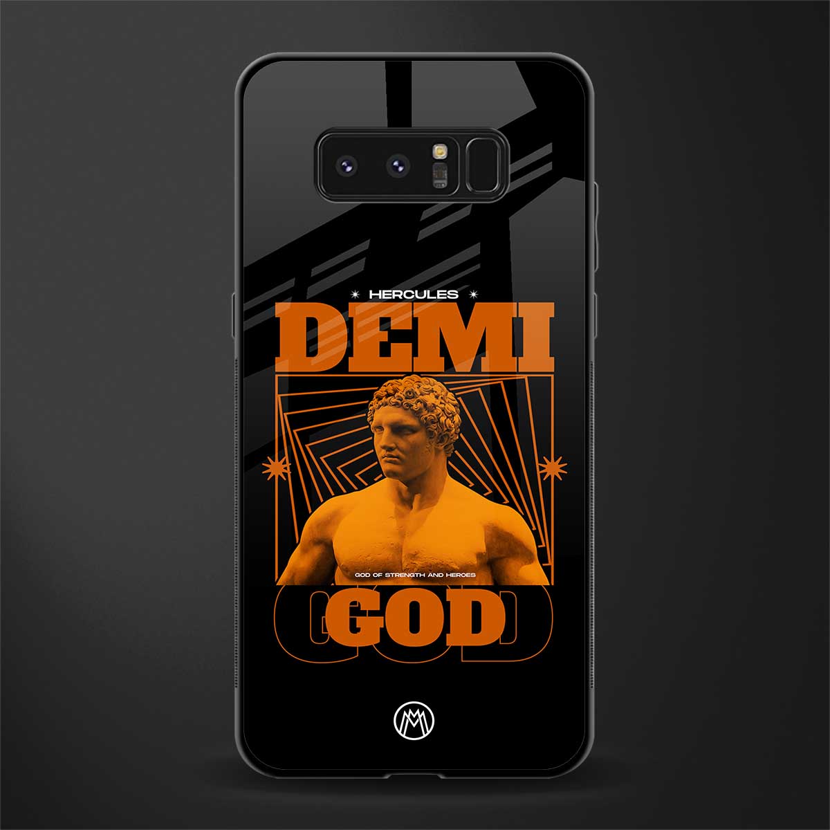 demi god glass case for samsung galaxy note 8 image