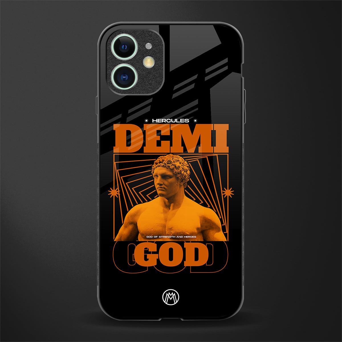 demi god glass case for iphone 12 mini image
