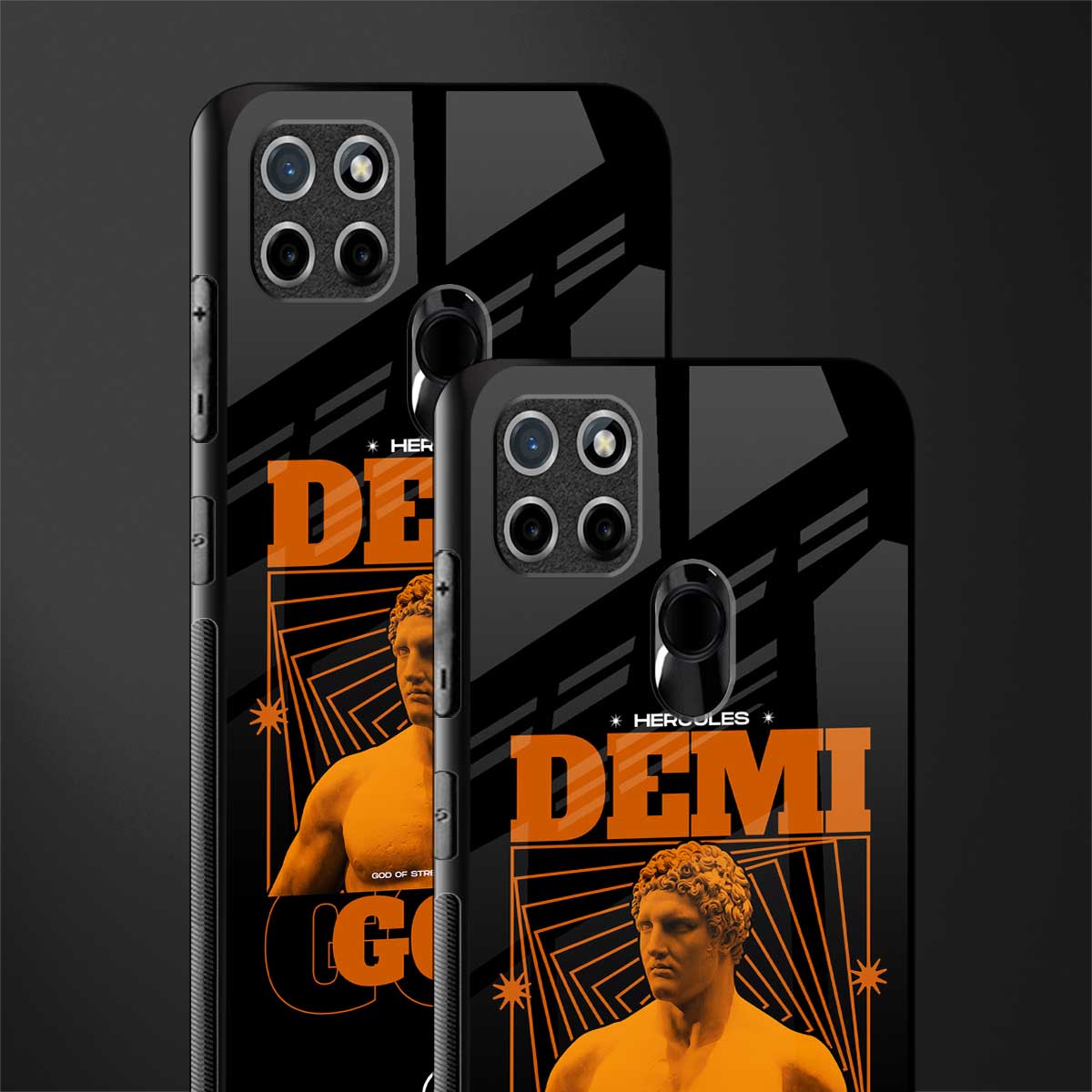 demi god glass case for realme c21 image-2