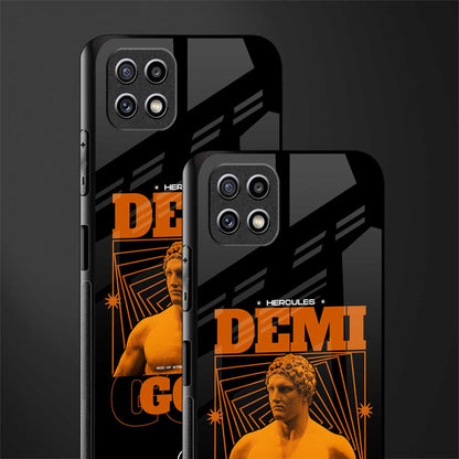 demi god glass case for samsung galaxy a22 5g image-2