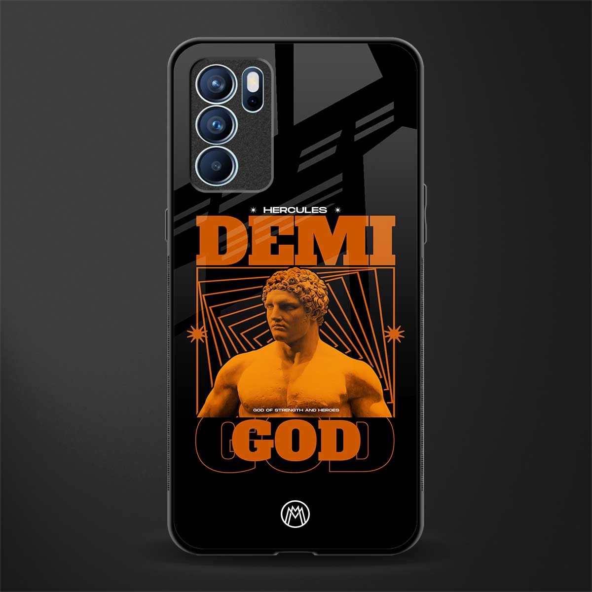 demi god glass case for oppo reno6 5g image