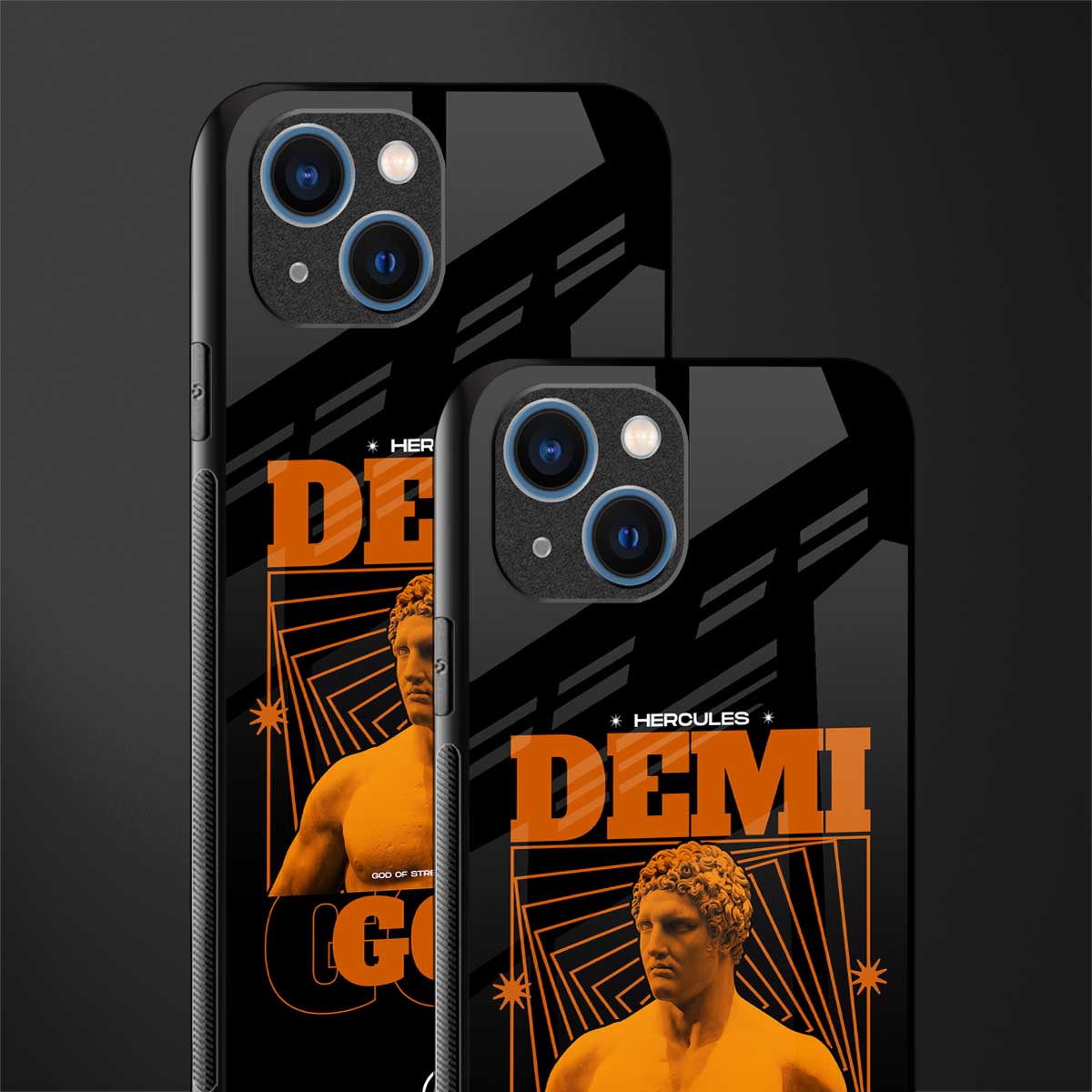 demi god glass case for iphone 13 image-2