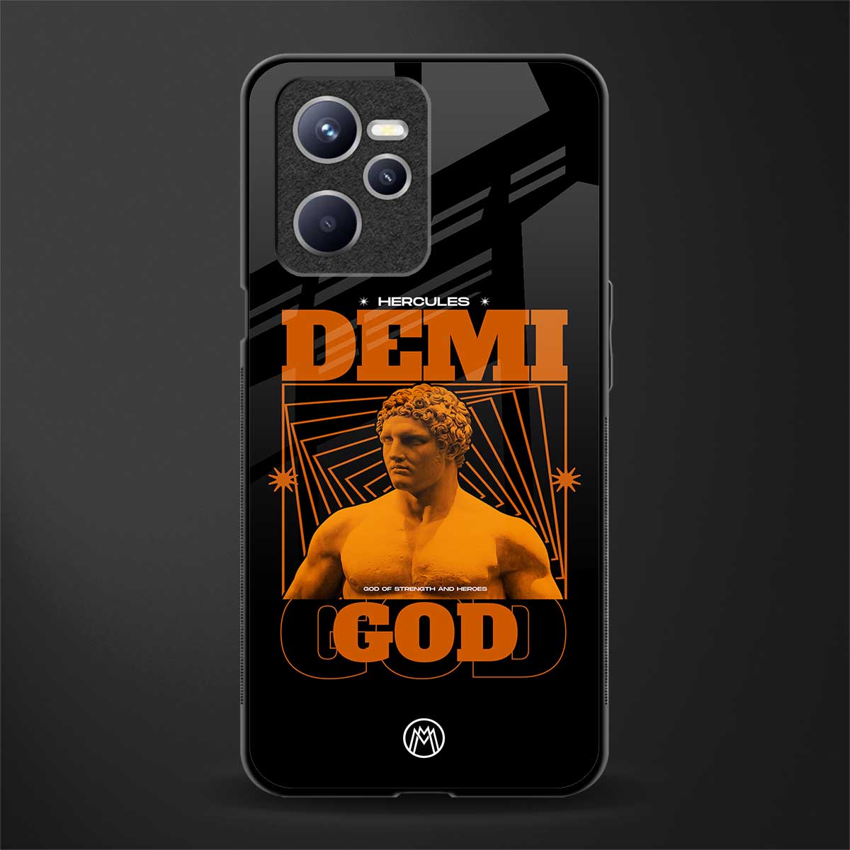 demi god glass case for realme c35 image