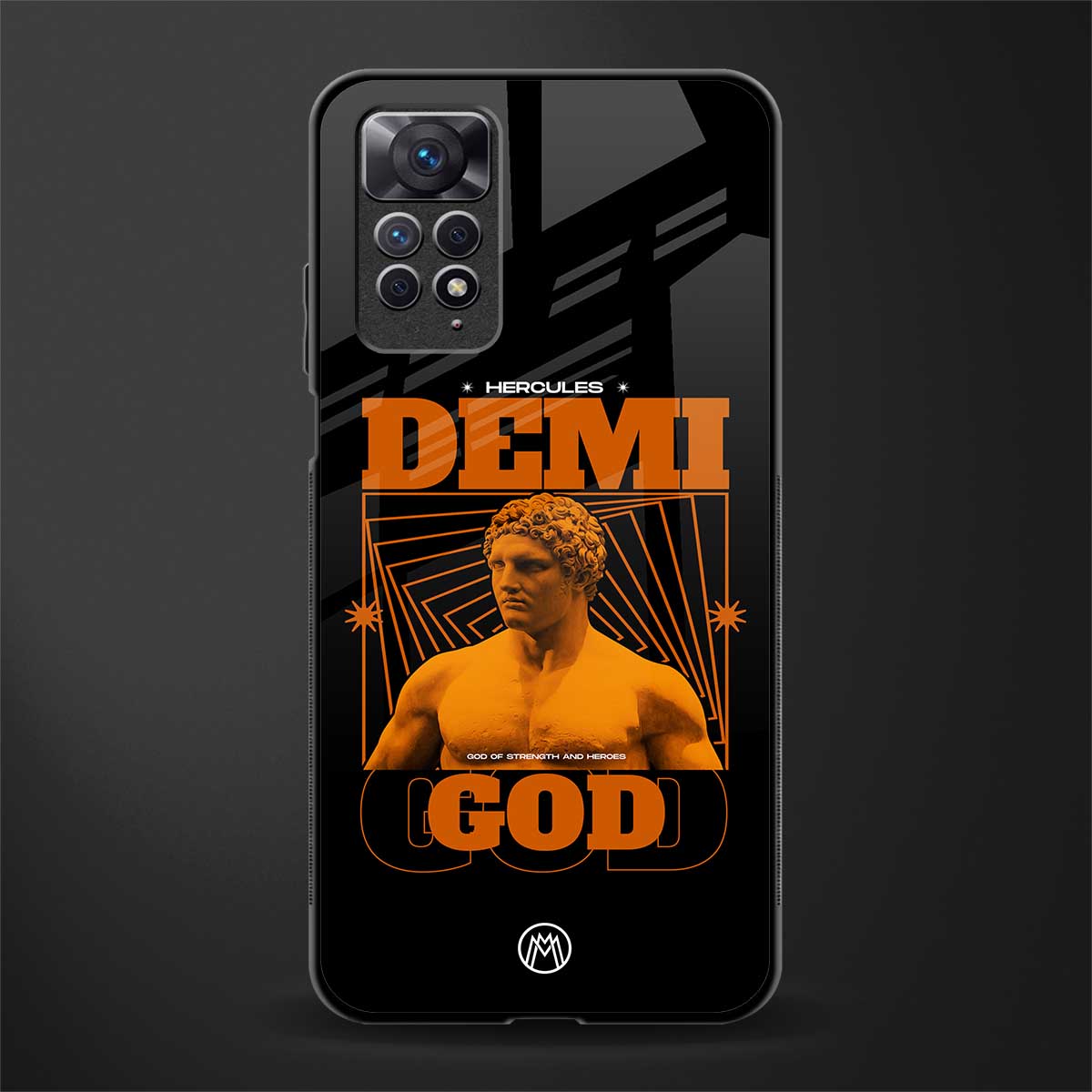 demi god back phone cover | glass case for redmi note 11 pro plus 4g/5g