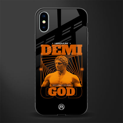 demi god glass case for iphone xs image