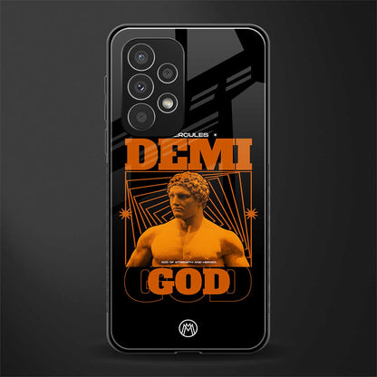 demi god back phone cover | glass case for samsung galaxy a73 5g