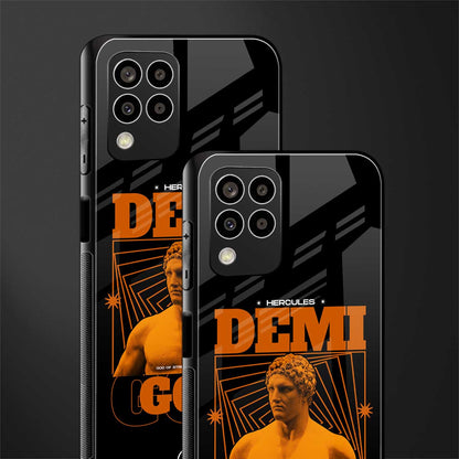 demi god back phone cover | glass case for samsung galaxy m33 5g
