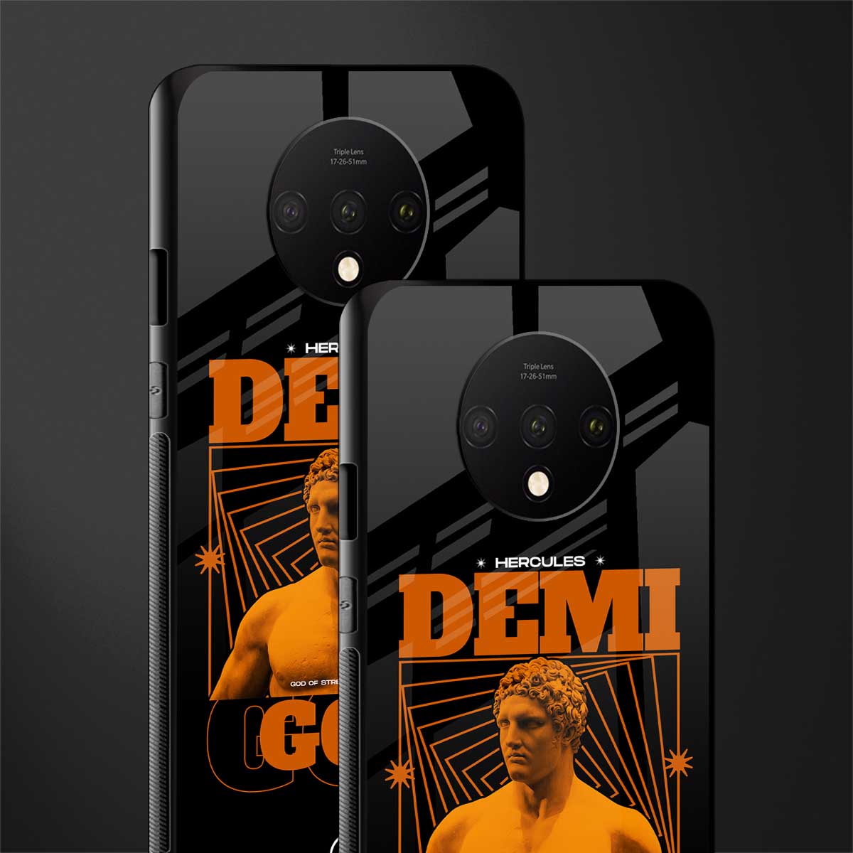 demi god glass case for oneplus 7t image-2