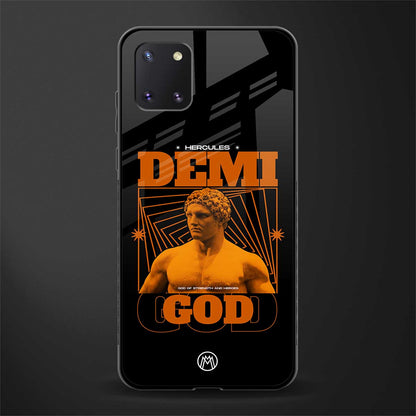 demi god glass case for samsung a81 image