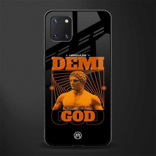 demi god glass case for samsung a81 image