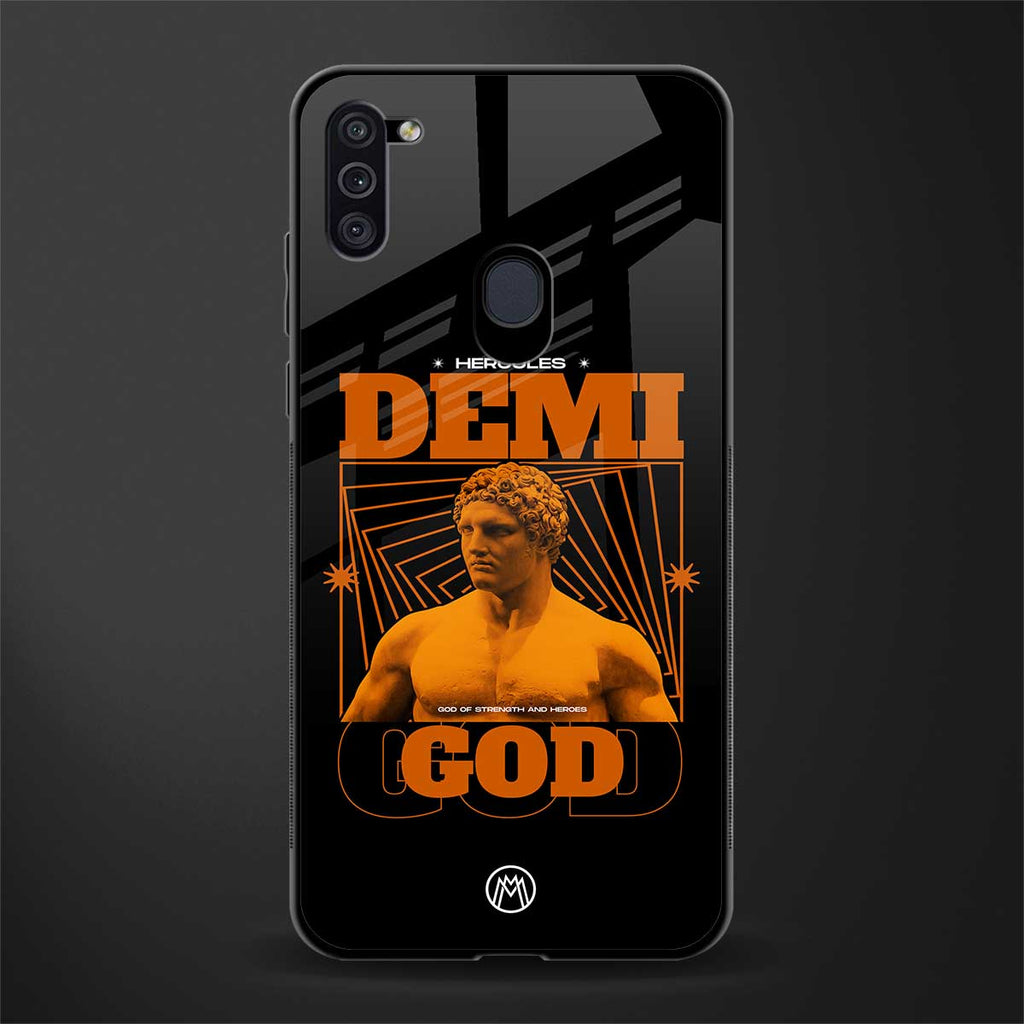 demi god glass case for samsung a11 image