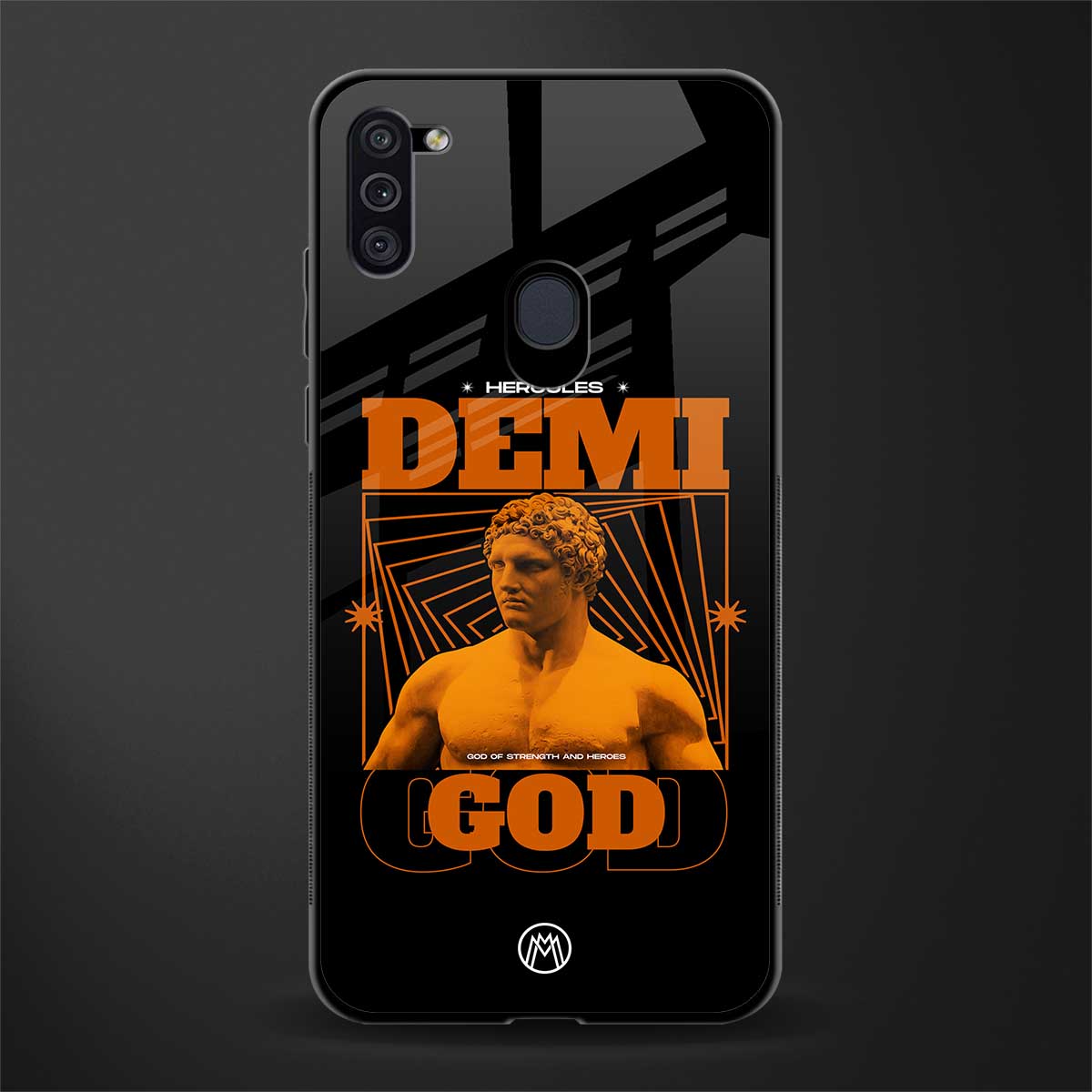 demi god glass case for samsung a11 image